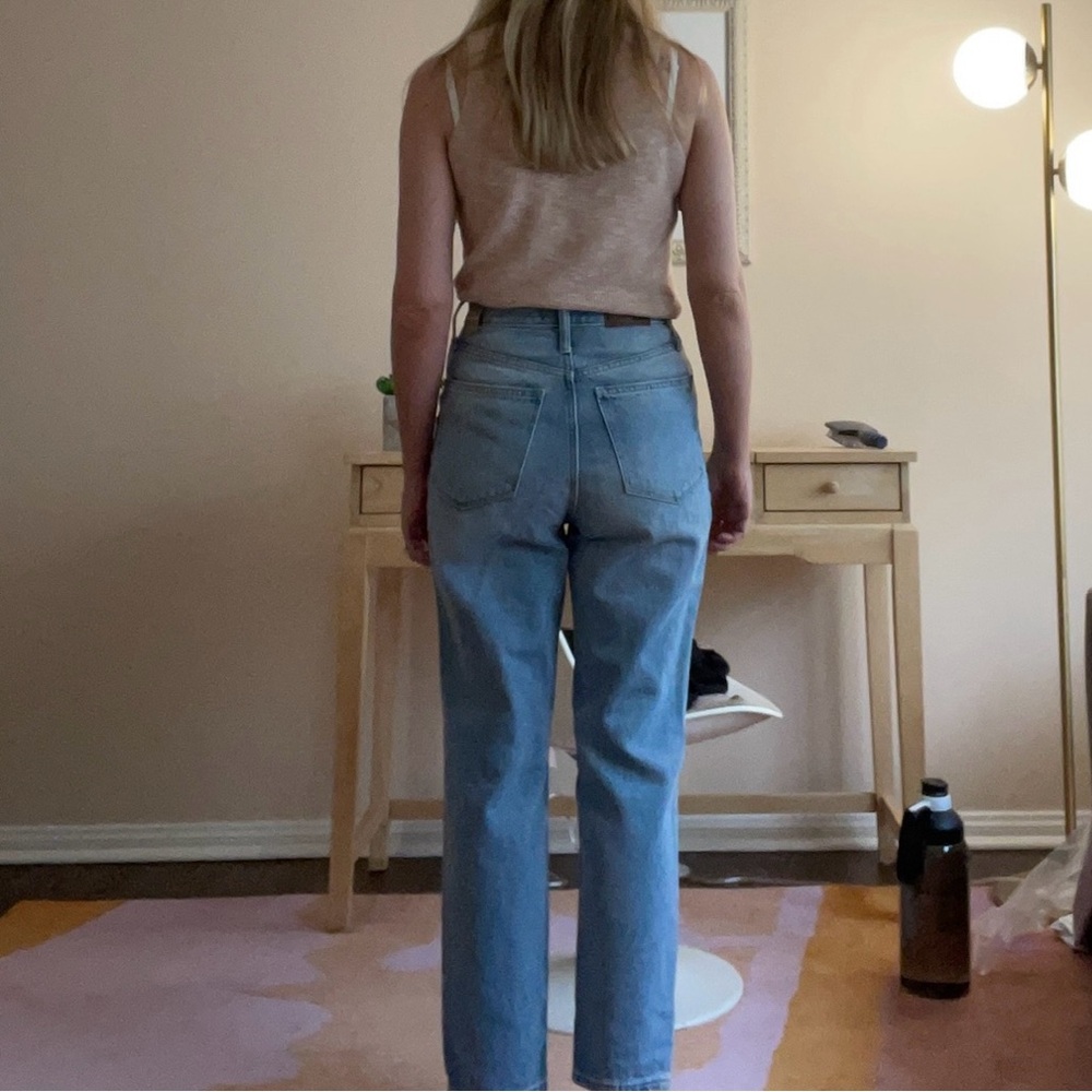 Mango Straight Leg High Waist Denim - Picture 3 of 9